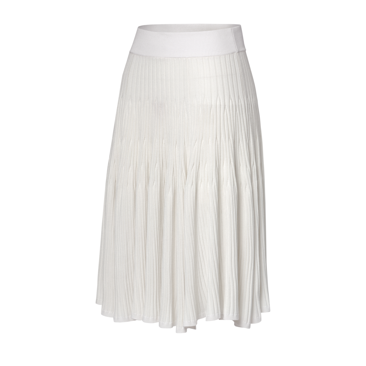 Gonna in maglia a costine