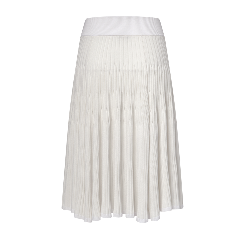 Gonna in maglia a costine