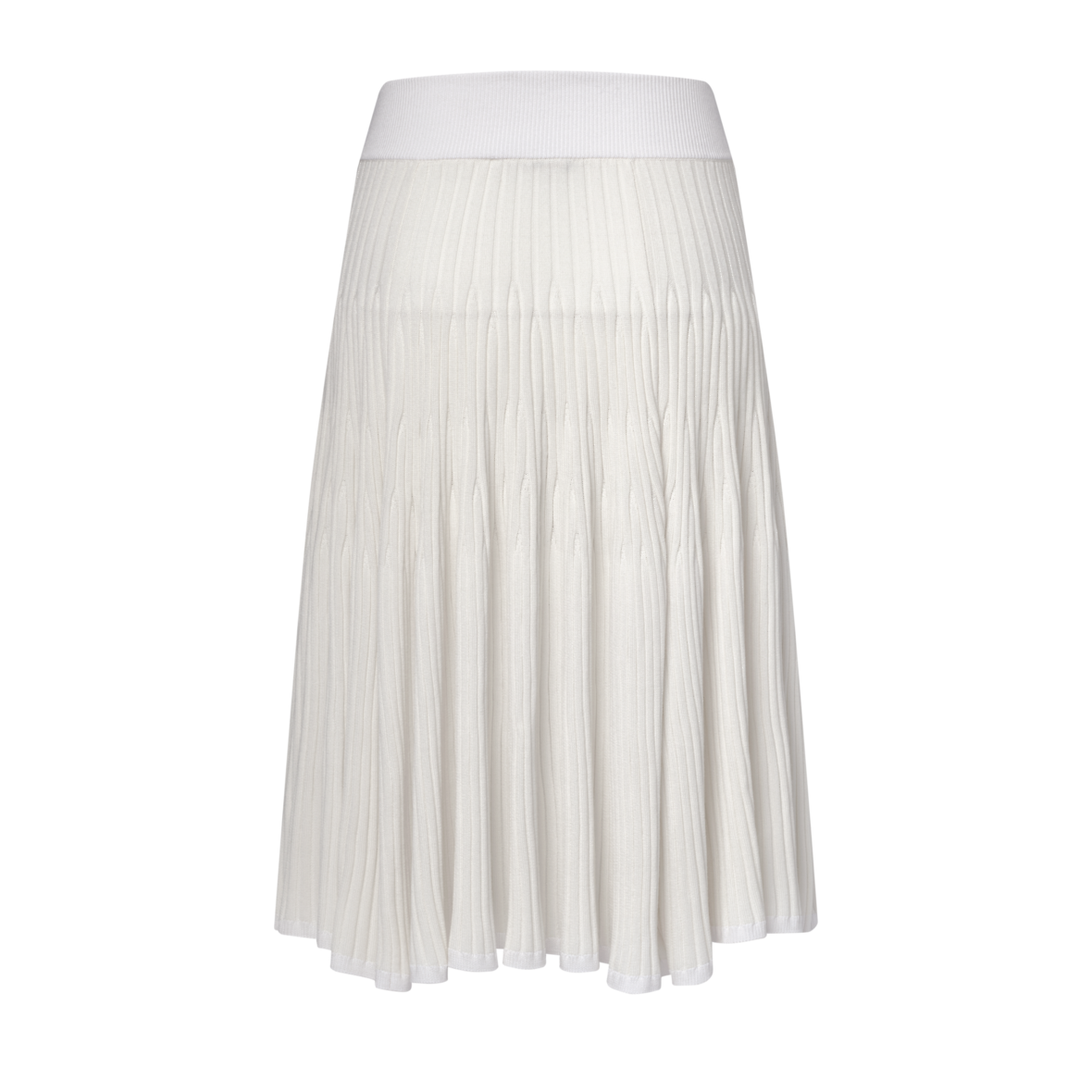 Gonna in maglia a costine