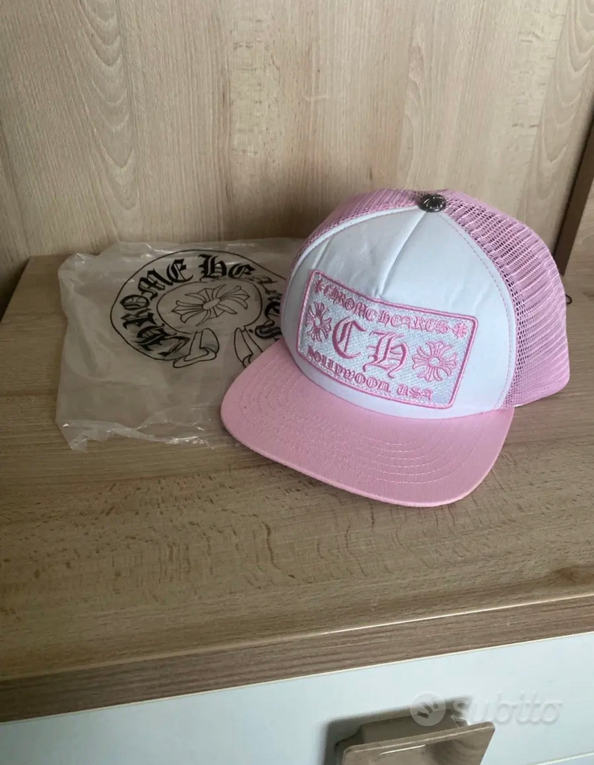 Cappello Trucker Rosa/Bianco